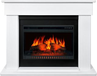 Электрокамин Mozart SFT (Разборный) - Белый с очагом Vision 26 EF LED FX