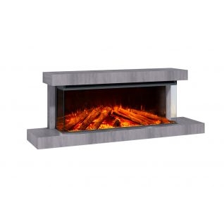 Электрокамин очаг Lumen 1200 с декоративной панелью PIETRA