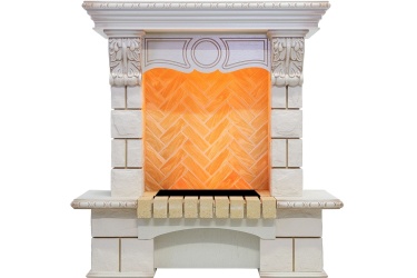 Портал Pierre Luxe угловой - Слоновая кость / Шампань (Высота 975мм)