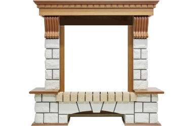 Портал Pierre Luxe - Дуб / Белый (Высота 1020мм)